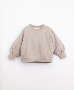 Play Up Sweatshirt aus Baumwolljersey - beige