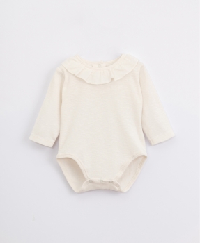 Play Up Kinderbody mit Kragen - creme