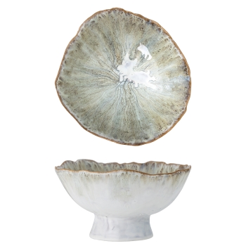 Preview: Bloomingville Joby Schale Steingut - Blue