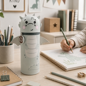 Lulubug Silikon Federmäppchen Drache "Liu"