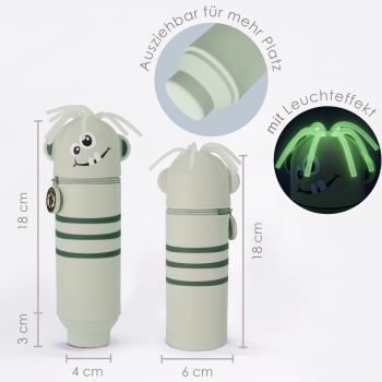 Preview: Lulubug Silikon Federmäppchen Monster "Maxy"