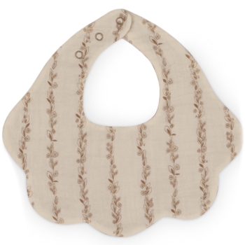 That's Mine Bib Lätzchen mit Blätter - beige