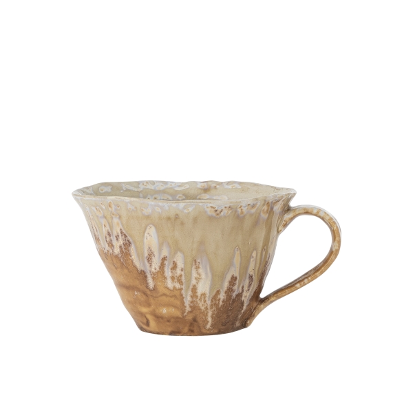 Bloomingville Milani Steingut Tasse - Natur