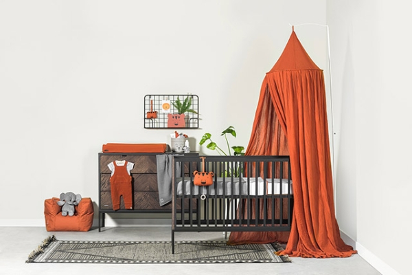 Jollein Vintage Betthimmel 245 cm - rust