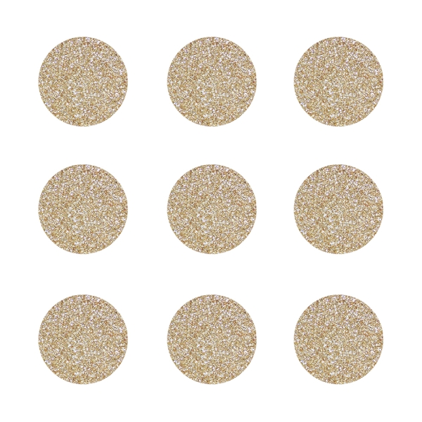 fabfabstickers Glitzerpunkte gold – zum Kleben