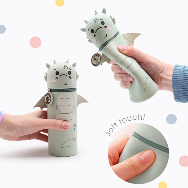 Lulubug Silikon Federmäppchen Drache "Liu"