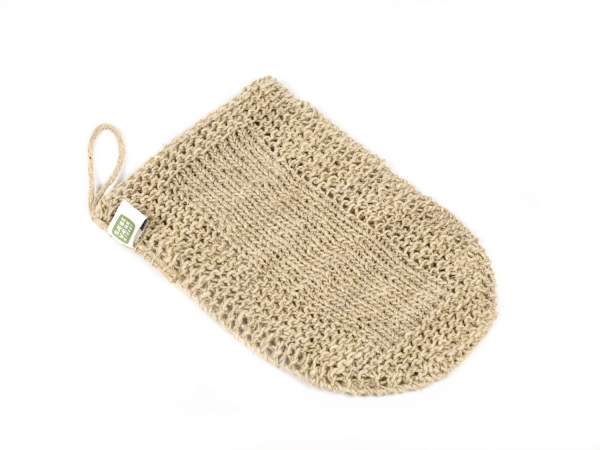 Hanf Peelinghandschuh