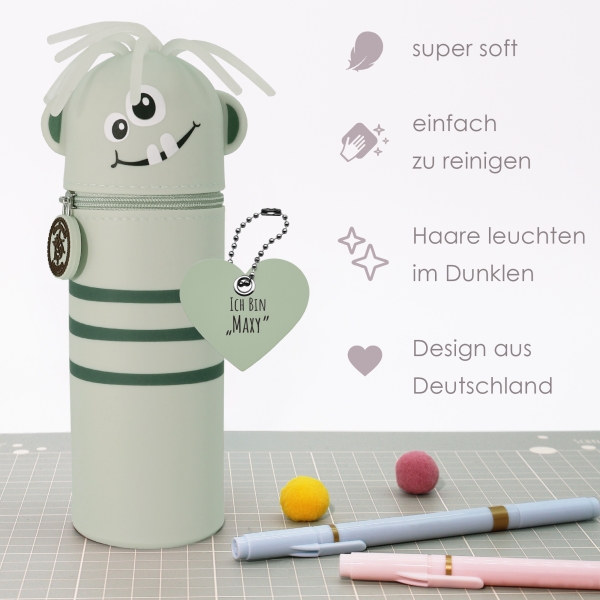 Lulubug Silikon Federmäppchen Monster "Maxy"