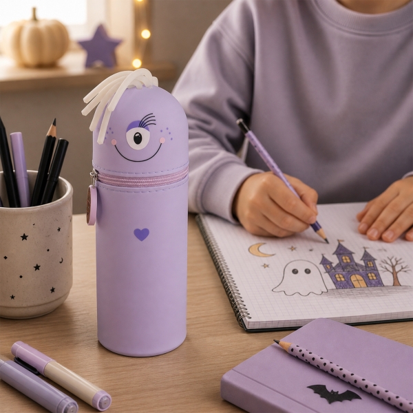 Lulubug Silikon Federmäppchen Monster "Pooky"