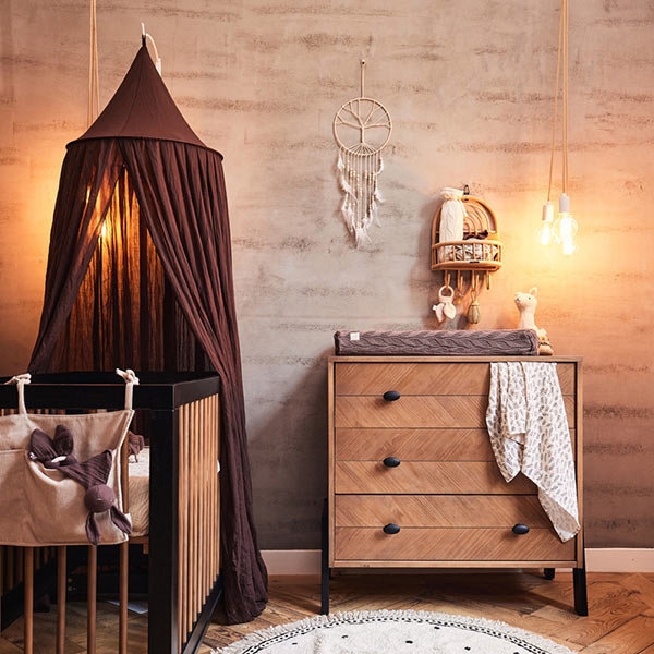 Jollein Vintage Betthimmel 245 cm - Chestnut