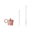 Liewood Deckel mit Strohhalm & Bürste - rosa